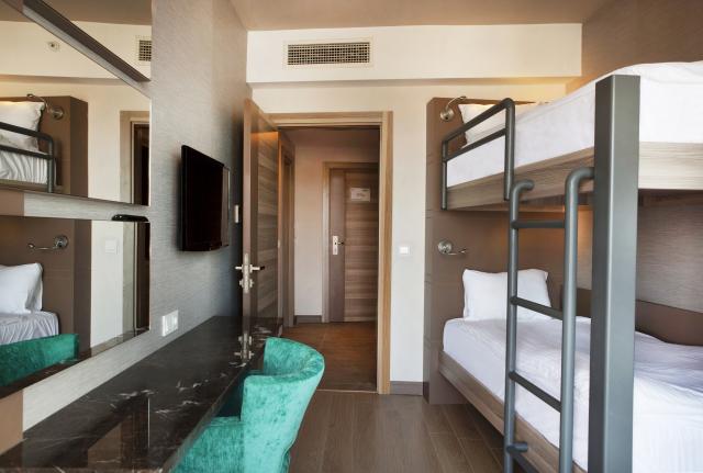 LONG BEACH ALANYA - Pokoje - HARMONY FAMILY ROOM WITH BUNKBED