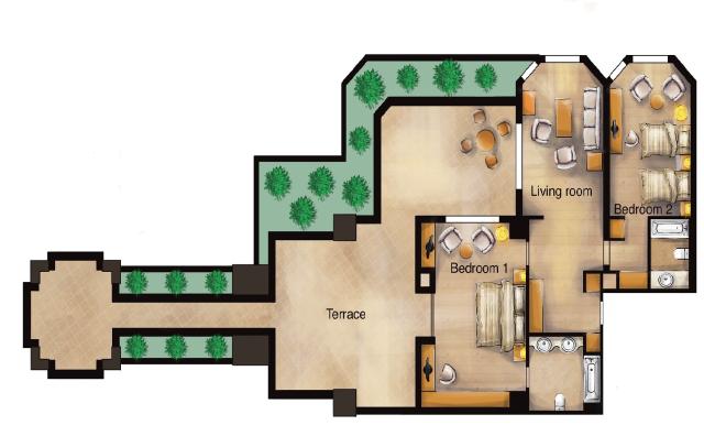 XANADU RESORT - Pokoje - Golf Suite