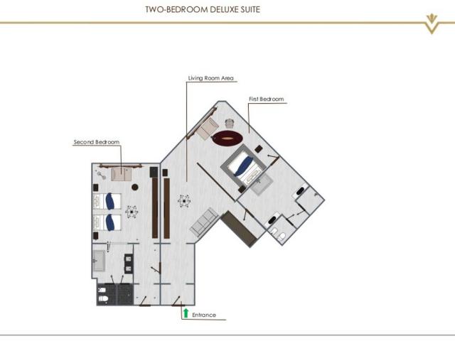 RIXOS MARINA ABU DHABI - Pokoje - Two Bedroom Deluxe Suite