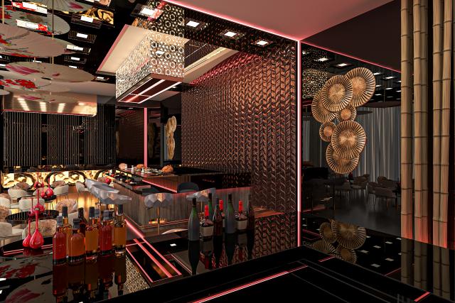 ROYAL M AL AQAH BEACH RESORT BY GEWAN - Restaurace - Wabisabi