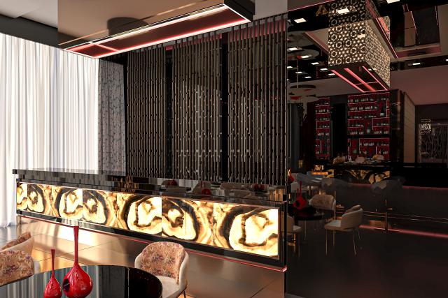 ROYAL M AL AQAH BEACH RESORT BY GEWAN - Restaurace - Wabisabi