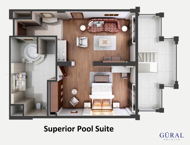 GURAL PREMIER TEKIROVA - Pokoje - Superior Pool Suite