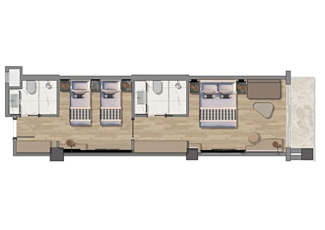 VICTORY BE MINE - Pokoje - FAMILY SUPERIOR 2BEDROOMS 