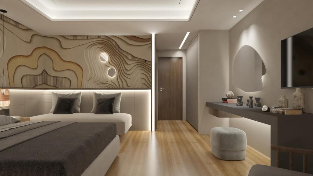 Family Luxury hotel room with balcony