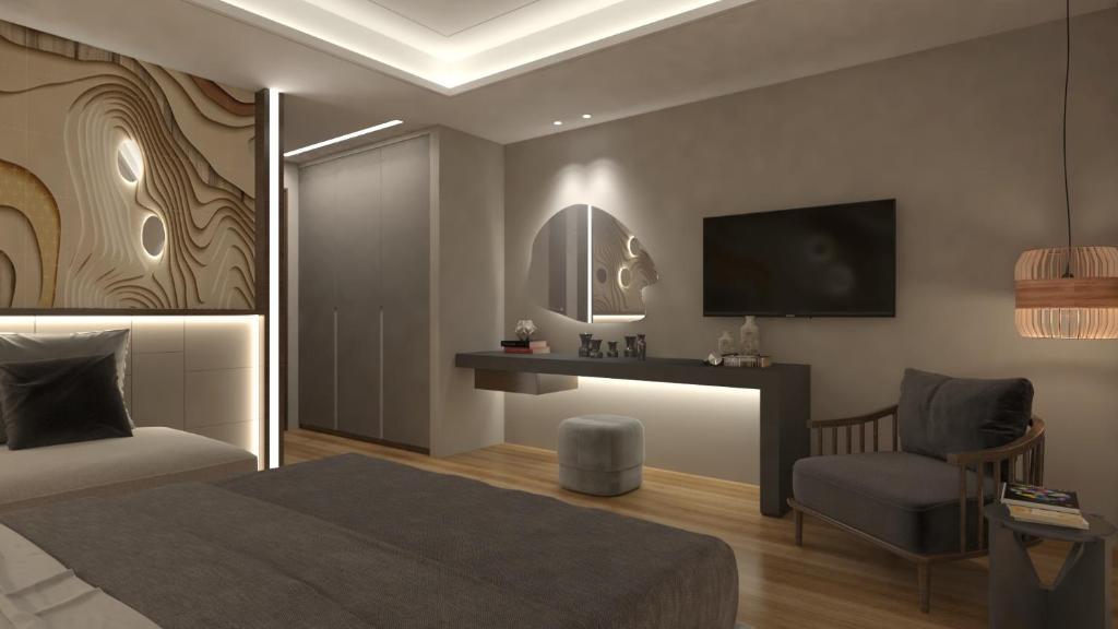 Family Luxury hotel room with balcony