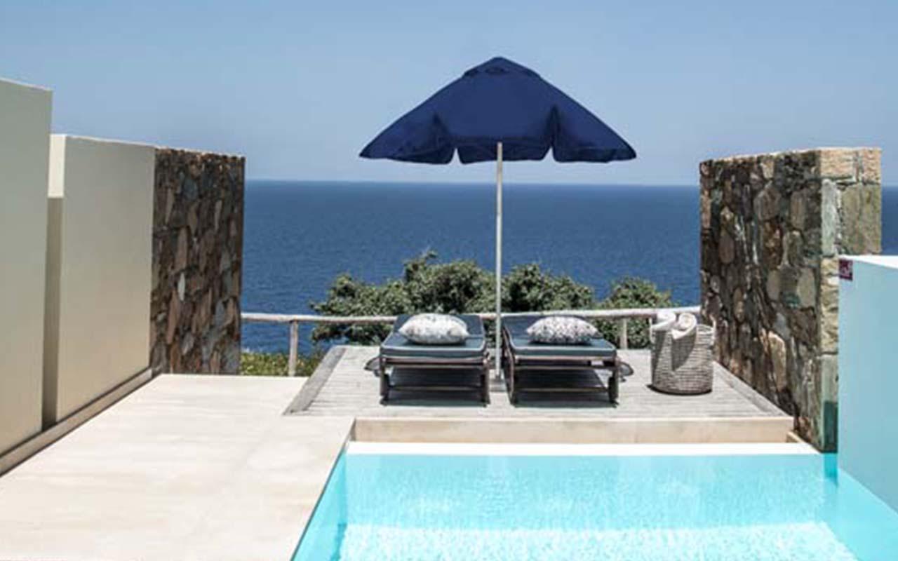 Superior Room with Independent Pool Sea View