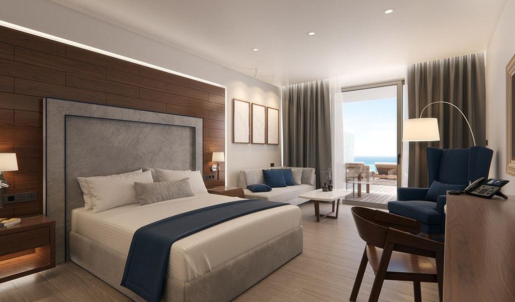 Deluxe Junior Suite Sea View with private heated pool for singl