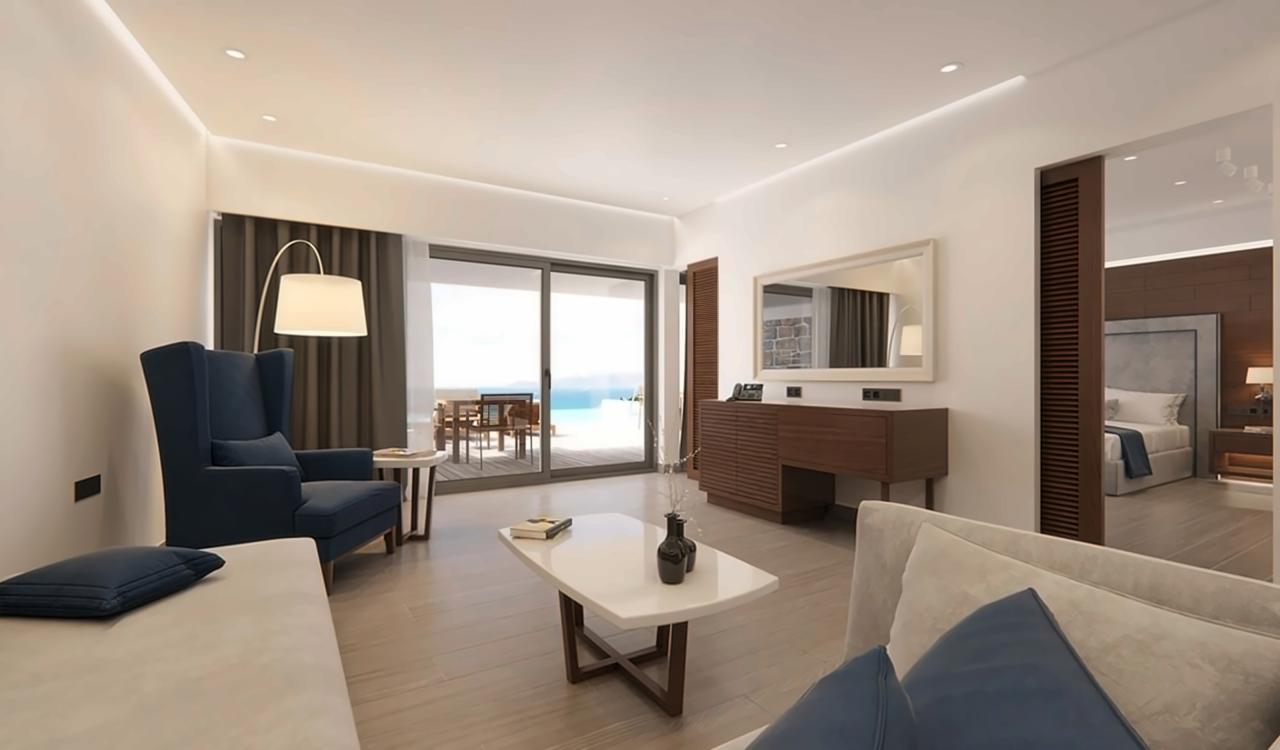 Ambassador Wellbeing Suite Sea View with private heated pool So