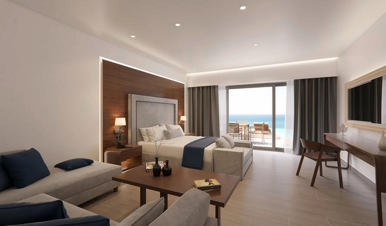 Executive Fitness Suite Sea View with private heated pool and g