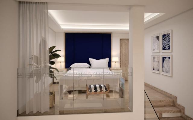 Villa 2 BedRoom Royal Beachfront 2 bathrooms & living room with