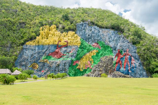 Kubánska maľba Mural of the Prehistory