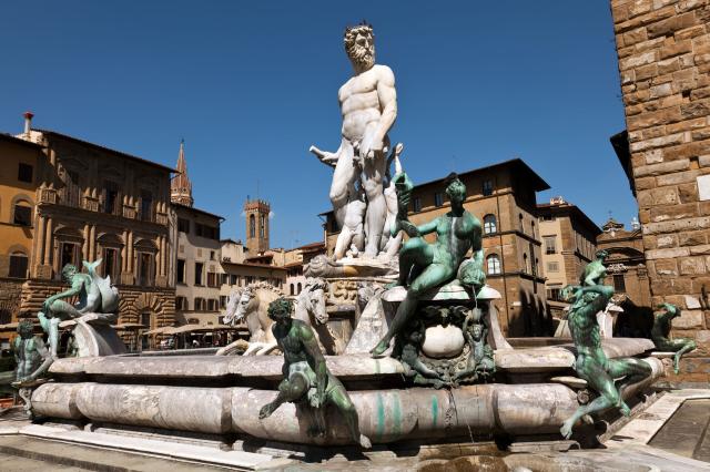 Neptúnova fontána, Florencia, poznávací zájazd, Taliansko