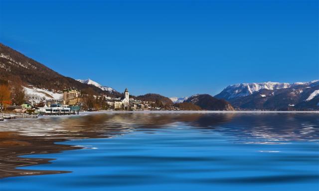 Salzburg a čerti - jazero