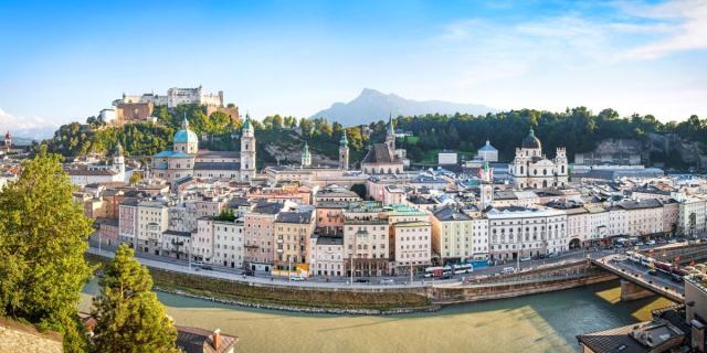 Salzburg - pohľad na mesto