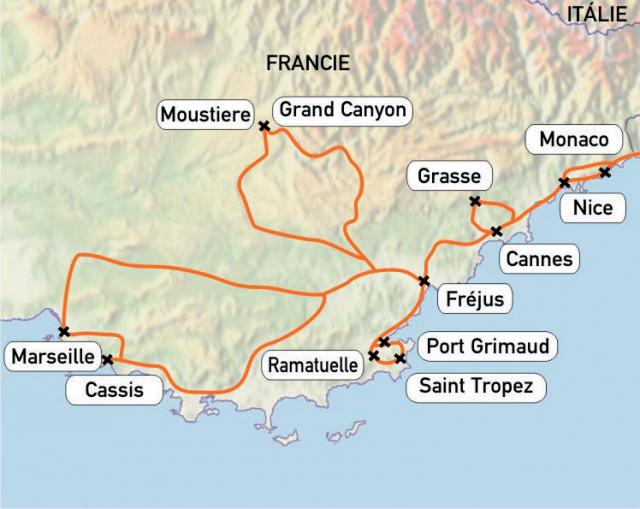 francouzská riviéra mapa Dovolená last minute | Francouzská riviéra se stewardy   s  francouzská riviéra mapa