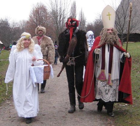 Svatomikulášské obchůzky v kouřimském skanzenu