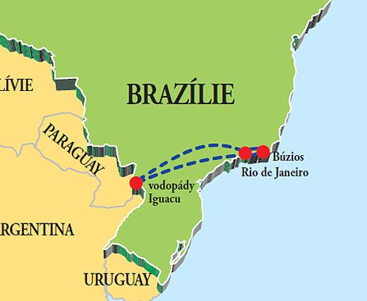 Brazílie - vodopády Iguacu - Búzios